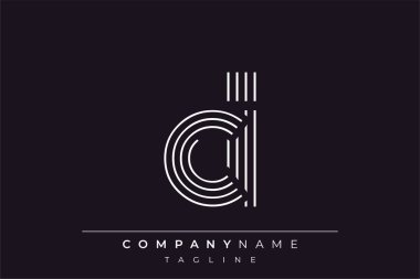 Yaratıcı CI çizgileri harf logosu tasarımı. Çağdaş markalaşma için uygun doğrusal desenleri ve baş harfleri olan basit ve zarif bir soyut logo tasarımı. Monokromatik stil modern, şık bir cazibe katıyor ve profesyonelliği vurguluyor..