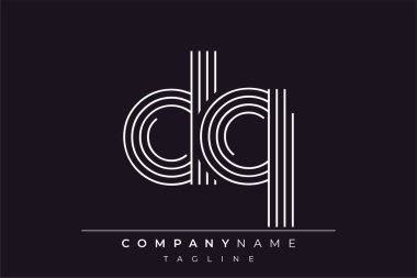 Yaratıcı DQ çizgileri harf logosu tasarımı. Çağdaş markalaşma için uygun doğrusal desenleri ve baş harfleri olan basit ve zarif bir soyut logo tasarımı. Monokromatik stil modern, şık bir cazibe katıyor ve profesyonelliği vurguluyor..