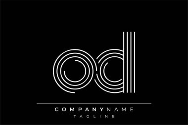 Yaratıcı aşırı doz çizgileri harf logosu tasarımı. Çağdaş markalaşma için uygun doğrusal desenleri ve baş harfleri olan basit ve zarif bir soyut logo tasarımı. Monokromatik stil modern, şık bir cazibe katıyor ve profesyonelliği vurguluyor..