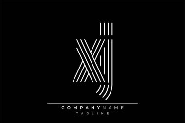 Yaratıcı XJ harf logosu dizaynı. Çağdaş markalaşma için uygun doğrusal desenleri ve baş harfleri olan basit ve zarif bir soyut logo tasarımı. Monokromatik stil modern, şık bir cazibe katıyor ve profesyonelliği vurguluyor..
