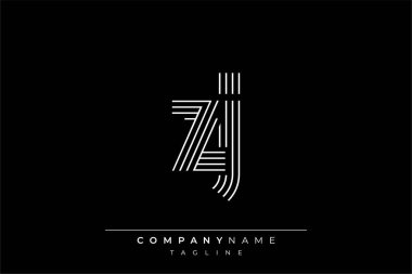 Yaratıcı ZJ harf logosu tasarımı. Çağdaş markalaşma için uygun doğrusal desenleri ve baş harfleri olan basit ve zarif bir soyut logo tasarımı. Monokromatik stil modern, şık bir cazibe katıyor ve profesyonelliği vurguluyor..