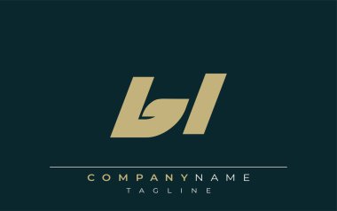 BL Sleek Geometrik Logo Tasarımı. Tarafsız renkler ve minimalist stil markalaşma ve kurumsal kimlik için uygun profesyonel ve çağdaş bir izlenim yaratır..