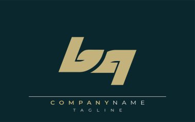 BQ Sek Geometrik Logo Tasarımı. Tarafsız renkler ve minimalist stil markalaşma ve kurumsal kimlik için uygun profesyonel ve çağdaş bir izlenim yaratır..