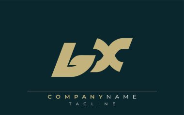 BX Sleek Geometrik Logo Tasarımı. Tarafsız renkler ve minimalist stil markalaşma ve kurumsal kimlik için uygun profesyonel ve çağdaş bir izlenim yaratır..