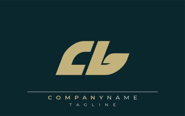 CB Sleek Geometrik Logo Tasarımı. Tarafsız renkler ve minimalist stil markalaşma ve kurumsal kimlik için uygun profesyonel ve çağdaş bir izlenim yaratır..