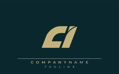 CI Sleek Geometrik Logo Tasarımı. Tarafsız renkler ve minimalist stil markalaşma ve kurumsal kimlik için uygun profesyonel ve çağdaş bir izlenim yaratır..