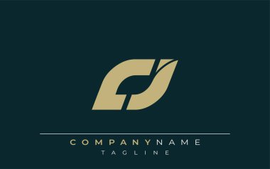 CJ Sleek Geometrik Logo Tasarımı. Tarafsız renkler ve minimalist stil markalaşma ve kurumsal kimlik için uygun profesyonel ve çağdaş bir izlenim yaratır..