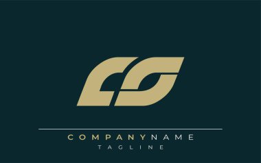 CO Sleek Geometrik Logo Tasarımı. Tarafsız renkler ve minimalist stil markalaşma ve kurumsal kimlik için uygun profesyonel ve çağdaş bir izlenim yaratır..