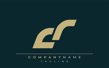 CR Sleek Geometrik Logo Tasarımı. Tarafsız renkler ve minimalist stil markalaşma ve kurumsal kimlik için uygun profesyonel ve çağdaş bir izlenim yaratır..