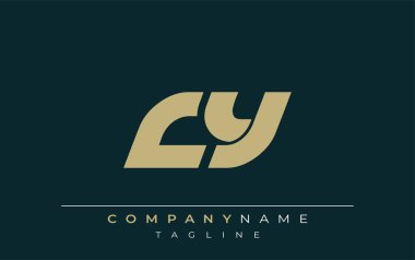 CY Sleek Geometrik Logo Tasarımı. Tarafsız renkler ve minimalist stil markalaşma ve kurumsal kimlik için uygun profesyonel ve çağdaş bir izlenim yaratır..