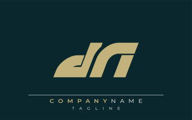 DN Sleek Geometrik Logo Tasarımı. Tarafsız renkler ve minimalist stil markalaşma ve kurumsal kimlik için uygun profesyonel ve çağdaş bir izlenim yaratır..