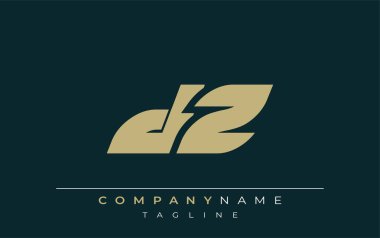 DZ Sleek Geometrik Logo Tasarımı. Tarafsız renkler ve minimalist stil markalaşma ve kurumsal kimlik için uygun profesyonel ve çağdaş bir izlenim yaratır..