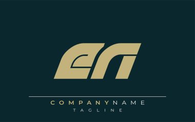 EN Sleek Geometrik Logo Tasarımı. Tarafsız renkler ve minimalist stil markalaşma ve kurumsal kimlik için uygun profesyonel ve çağdaş bir izlenim yaratır..