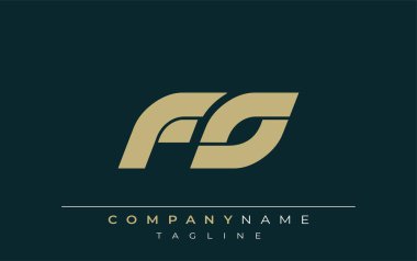 Fo Sleek Geometrik Logo Tasarımı. Tarafsız renkler ve minimalist stil markalaşma ve kurumsal kimlik için uygun profesyonel ve çağdaş bir izlenim yaratır..