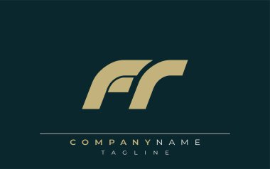 FR Sleek Geometrik Logo Tasarımı. Tarafsız renkler ve minimalist stil markalaşma ve kurumsal kimlik için uygun profesyonel ve çağdaş bir izlenim yaratır..
