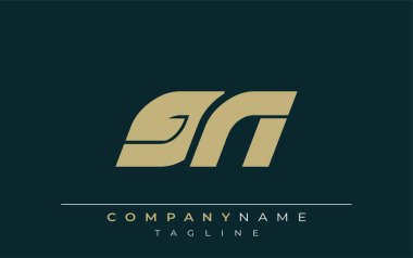 GN Sek Geometrik Logo Tasarımı. Tarafsız renkler ve minimalist stil markalaşma ve kurumsal kimlik için uygun profesyonel ve çağdaş bir izlenim yaratır..