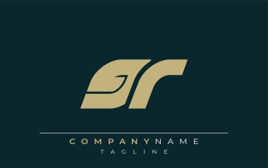 GR Sleek Geometrik Logo Tasarımı. Tarafsız renkler ve minimalist stil markalaşma ve kurumsal kimlik için uygun profesyonel ve çağdaş bir izlenim yaratır..
