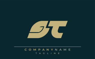 GT Sleek Geometrik Logo Tasarımı. Tarafsız renkler ve minimalist stil markalaşma ve kurumsal kimlik için uygun profesyonel ve çağdaş bir izlenim yaratır..