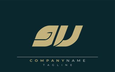 GV Sleek Geometrik Logo Tasarımı. Tarafsız renkler ve minimalist stil markalaşma ve kurumsal kimlik için uygun profesyonel ve çağdaş bir izlenim yaratır..