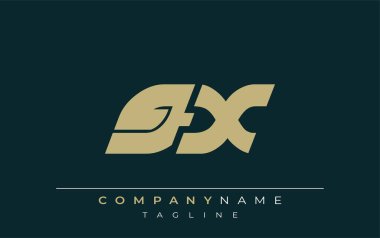 GX Sleek Geometrik Logo Tasarımı. Tarafsız renkler ve minimalist stil markalaşma ve kurumsal kimlik için uygun profesyonel ve çağdaş bir izlenim yaratır..