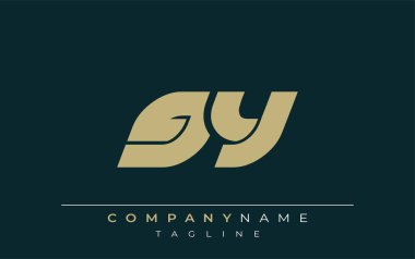 GY Sleek Geometrik Logo Tasarımı. Tarafsız renkler ve minimalist stil markalaşma ve kurumsal kimlik için uygun profesyonel ve çağdaş bir izlenim yaratır..