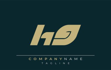 HG Sleek Geometrik Logo Tasarımı. Tarafsız renkler ve minimalist stil markalaşma ve kurumsal kimlik için uygun profesyonel ve çağdaş bir izlenim yaratır..