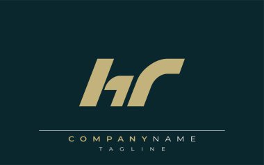 HR Sleek Geometrik Logo Tasarımı. Tarafsız renkler ve minimalist stil markalaşma ve kurumsal kimlik için uygun profesyonel ve çağdaş bir izlenim yaratır..