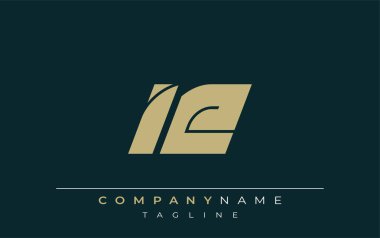 IE Sleek Geometric Logo Tasarımı. Tarafsız renkler ve minimalist stil markalaşma ve kurumsal kimlik için uygun profesyonel ve çağdaş bir izlenim yaratır..