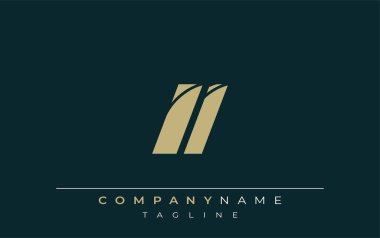 II Parlak Geometrik Logo Tasarımı. Tarafsız renkler ve minimalist stil markalaşma ve kurumsal kimlik için uygun profesyonel ve çağdaş bir izlenim yaratır..