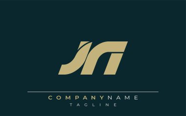 JN Sleek Geometrik Logo Tasarımı. Tarafsız renkler ve minimalist stil markalaşma ve kurumsal kimlik için uygun profesyonel ve çağdaş bir izlenim yaratır..