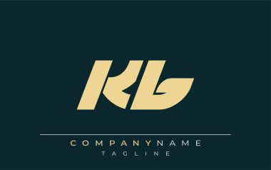 KB Sleek Geometrik Logo Tasarımı. Tarafsız renkler ve minimalist stil markalaşma ve kurumsal kimlik için uygun profesyonel ve çağdaş bir izlenim yaratır..