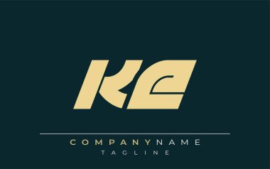 KE Sleek Geometrik Logo Tasarımı. Tarafsız renkler ve minimalist stil markalaşma ve kurumsal kimlik için uygun profesyonel ve çağdaş bir izlenim yaratır..
