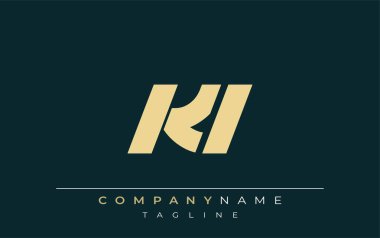 KL Sleek Geometrik Logo Tasarımı. Tarafsız renkler ve minimalist stil markalaşma ve kurumsal kimlik için uygun profesyonel ve çağdaş bir izlenim yaratır..