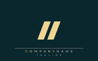 LL Parlak Geometrik Logo Tasarımı. Tarafsız renkler ve minimalist stil markalaşma ve kurumsal kimlik için uygun profesyonel ve çağdaş bir izlenim yaratır..