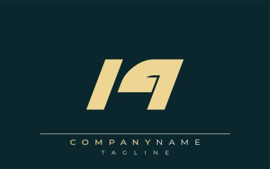 LQ Sleek Geometrik Logo Tasarımı. Tarafsız renkler ve minimalist stil markalaşma ve kurumsal kimlik için uygun profesyonel ve çağdaş bir izlenim yaratır..