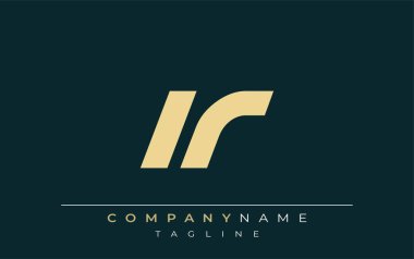 LR Sleek Geometrik Logo Tasarımı. Tarafsız renkler ve minimalist stil markalaşma ve kurumsal kimlik için uygun profesyonel ve çağdaş bir izlenim yaratır..