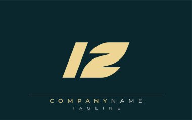 LZ Parlak Geometrik Logo Tasarımı. Tarafsız renkler ve minimalist stil markalaşma ve kurumsal kimlik için uygun profesyonel ve çağdaş bir izlenim yaratır..