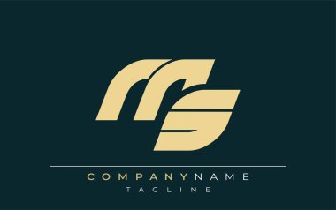 MS Sleek Geometrik Logo Tasarımı. Tarafsız renkler ve minimalist stil markalaşma ve kurumsal kimlik için uygun profesyonel ve çağdaş bir izlenim yaratır..