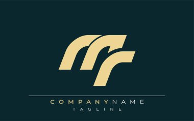 MR Sleek Geometrik Logo Tasarımı. Tarafsız renkler ve minimalist stil markalaşma ve kurumsal kimlik için uygun profesyonel ve çağdaş bir izlenim yaratır..