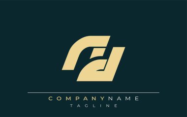 ND Parlak Geometrik Logo Tasarımı. Tarafsız renkler ve minimalist stil markalaşma ve kurumsal kimlik için uygun profesyonel ve çağdaş bir izlenim yaratır..