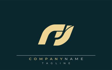 NJ Sleek Geometrik Logo Tasarımı. Tarafsız renkler ve minimalist stil markalaşma ve kurumsal kimlik için uygun profesyonel ve çağdaş bir izlenim yaratır..