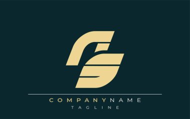 NS Sleek Geometric Logo Tasarımı. Tarafsız renkler ve minimalist stil markalaşma ve kurumsal kimlik için uygun profesyonel ve çağdaş bir izlenim yaratır..