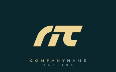 NT Sleek Geometrik Logo Tasarımı. Tarafsız renkler ve minimalist stil markalaşma ve kurumsal kimlik için uygun profesyonel ve çağdaş bir izlenim yaratır..