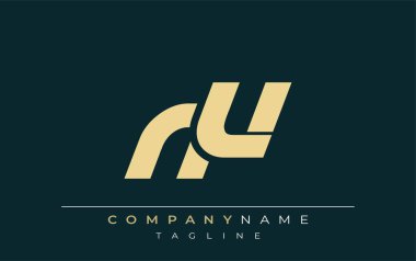 NU Sleek Geometrik Logo Tasarımı. Tarafsız renkler ve minimalist stil markalaşma ve kurumsal kimlik için uygun profesyonel ve çağdaş bir izlenim yaratır..