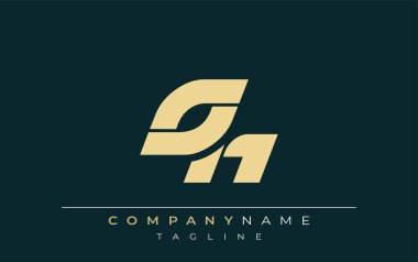 Oh şık Geometrik Logo Tasarımı. Tarafsız renkler ve minimalist stil markalaşma ve kurumsal kimlik için uygun profesyonel ve çağdaş bir izlenim yaratır..