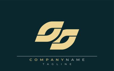Gösterişli Geometrik Logo Tasarımı. Tarafsız renkler ve minimalist stil markalaşma ve kurumsal kimlik için uygun profesyonel ve çağdaş bir izlenim yaratır..