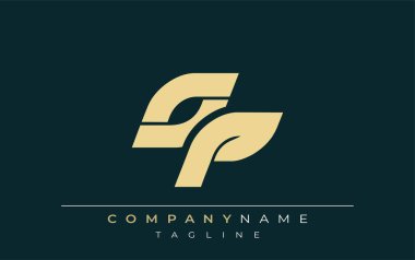 OP Parlak Geometrik Logo Tasarımı. Tarafsız renkler ve minimalist stil markalaşma ve kurumsal kimlik için uygun profesyonel ve çağdaş bir izlenim yaratır..