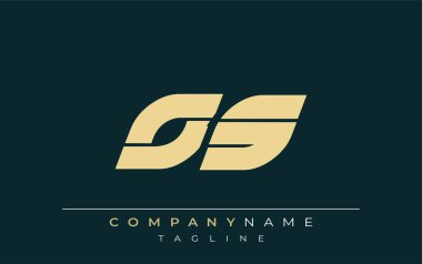 OS Sleek Geometrik Logo Tasarımı. Tarafsız renkler ve minimalist stil markalaşma ve kurumsal kimlik için uygun profesyonel ve çağdaş bir izlenim yaratır..