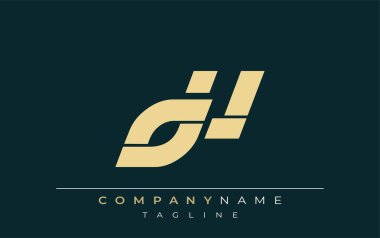 OU Sleek Geometrik Logo Tasarımı. Tarafsız renkler ve minimalist stil markalaşma ve kurumsal kimlik için uygun profesyonel ve çağdaş bir izlenim yaratır..