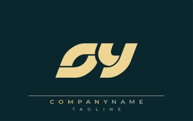OY Sleek Geometrik Logo Tasarımı. Tarafsız renkler ve minimalist stil markalaşma ve kurumsal kimlik için uygun profesyonel ve çağdaş bir izlenim yaratır..